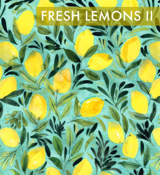 BIO Baumwolljersey "Fresh Lemons II"
